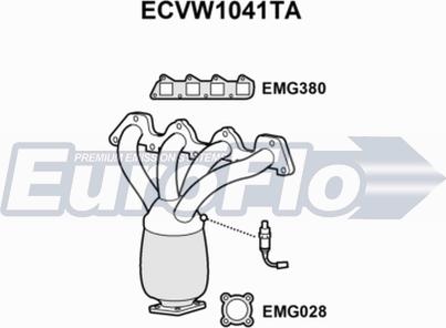 EuroFlo ECVW1041TA - Катализатор autosila-amz.com