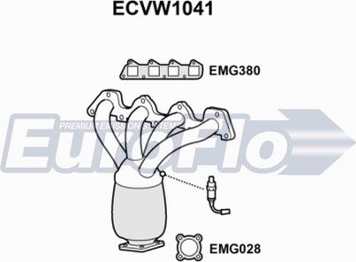 EuroFlo ECVW1041 - Катализатор autosila-amz.com