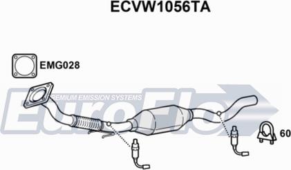 EuroFlo ECVW1056TA - Катализатор autosila-amz.com