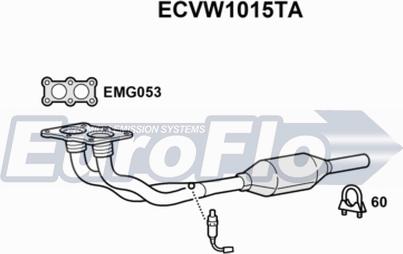EuroFlo ECVW1015TA - Катализатор autosila-amz.com
