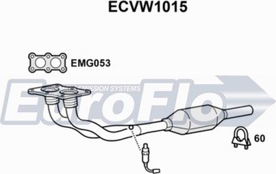 EuroFlo ECVW1015 - Катализатор autosila-amz.com
