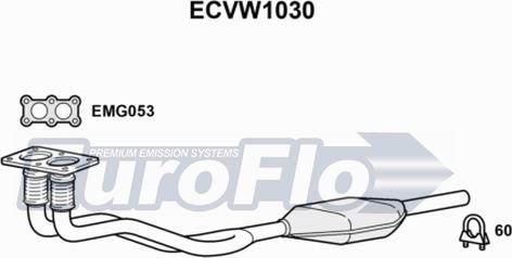 EuroFlo ECVW1030 - Катализатор autosila-amz.com