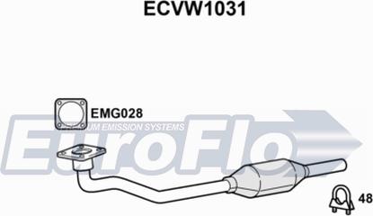 EuroFlo ECVW1031 - Катализатор autosila-amz.com
