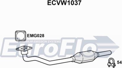 EuroFlo ECVW1037 - Катализатор autosila-amz.com