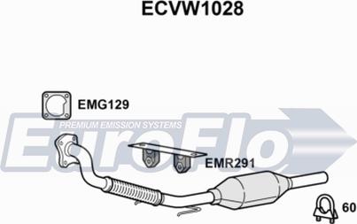EuroFlo ECVW1028 - Катализатор autosila-amz.com