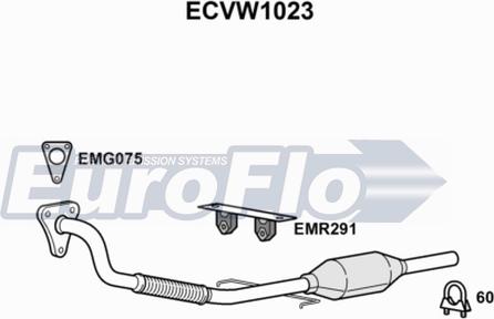 EuroFlo ECVW1023 - Катализатор autosila-amz.com