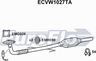 EuroFlo ECVW1027TA - Катализатор autosila-amz.com