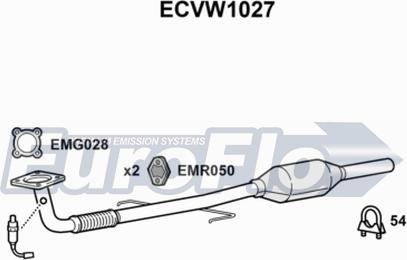 EuroFlo ECVW1027 - Катализатор autosila-amz.com