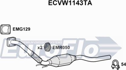 EuroFlo ECVW1143TA - Катализатор autosila-amz.com