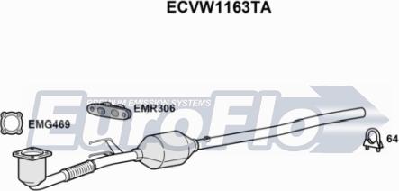 EuroFlo ECVW1163TA - Катализатор autosila-amz.com