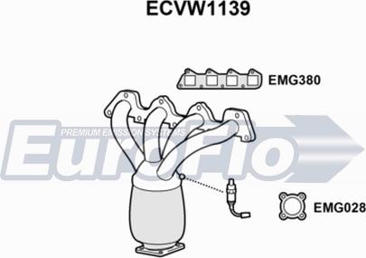 EuroFlo ECVW1139 - Катализатор autosila-amz.com