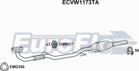EuroFlo ECVW1173TA - Катализатор autosila-amz.com