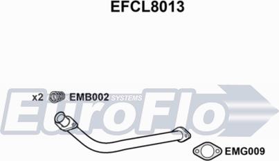 EuroFlo EFCL8013 - Труба выхлопного газа autosila-amz.com
