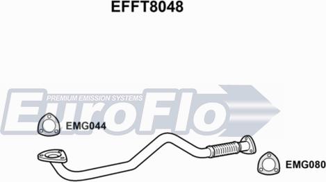 EuroFlo EFFT8048 - Труба выхлопного газа autosila-amz.com