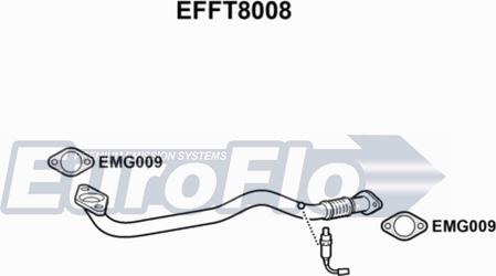 EuroFlo EFFT8008 - Труба выхлопного газа autosila-amz.com