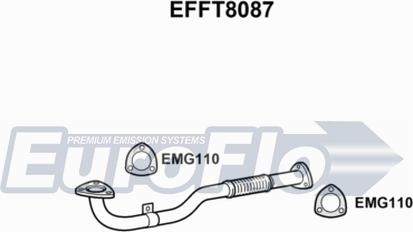 EuroFlo EFFT8087 - Труба выхлопного газа autosila-amz.com