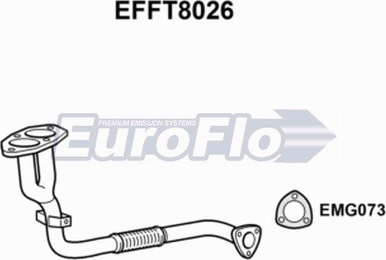 EuroFlo EFFT8026 - Труба выхлопного газа autosila-amz.com