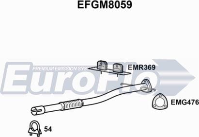 EuroFlo EFGM8059 - Труба выхлопного газа autosila-amz.com