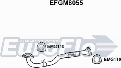 EuroFlo EFGM8055 - Труба выхлопного газа autosila-amz.com