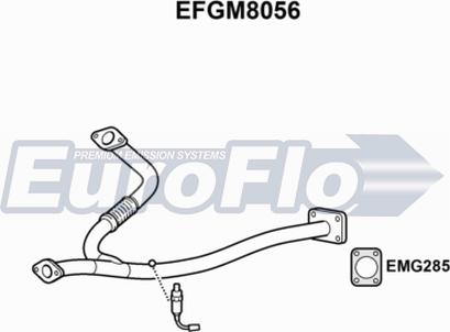 EuroFlo EFGM8056 - Труба выхлопного газа autosila-amz.com