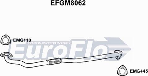 EuroFlo EFGM8062 - Труба выхлопного газа autosila-amz.com