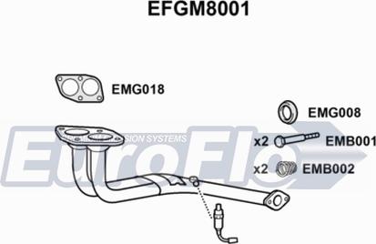 EuroFlo EFGM8001 - Труба выхлопного газа autosila-amz.com