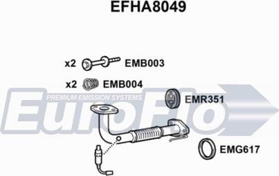 EuroFlo EFHA8049 - Труба выхлопного газа autosila-amz.com