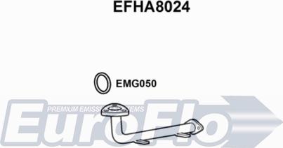 EuroFlo EFHA8024 - Труба выхлопного газа autosila-amz.com