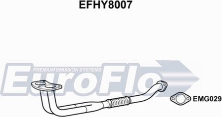 EuroFlo EFHY8007 - Труба выхлопного газа autosila-amz.com