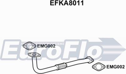 EuroFlo EFKA8011 - Труба выхлопного газа autosila-amz.com