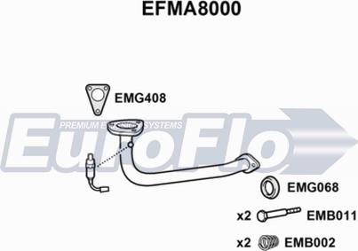 EuroFlo EFMA8000 - Труба выхлопного газа autosila-amz.com