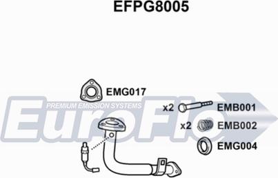 EuroFlo EFPG8005 - Труба выхлопного газа autosila-amz.com