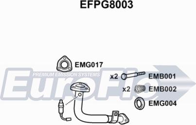 EuroFlo EFPG8003 - Труба выхлопного газа autosila-amz.com