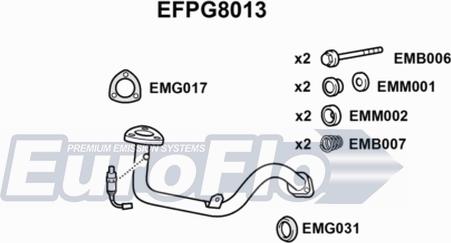 EuroFlo EFPG8013 - Труба выхлопного газа autosila-amz.com