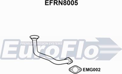 EuroFlo EFRN8005 - Труба выхлопного газа autosila-amz.com