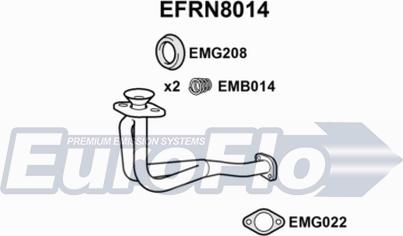 EuroFlo EFRN8014 - Труба выхлопного газа autosila-amz.com