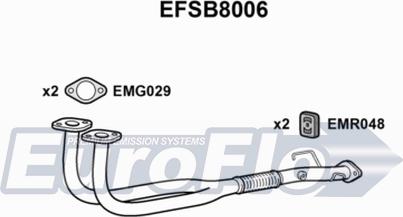 EuroFlo EFSB8006 - Труба выхлопного газа autosila-amz.com