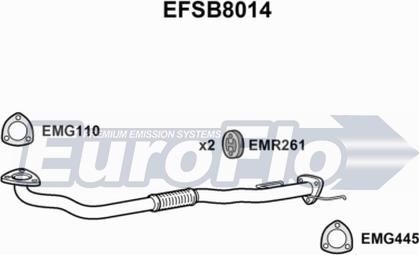 EuroFlo EFSB8014 - Труба выхлопного газа autosila-amz.com