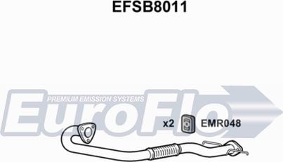 EuroFlo EFSB8011 - Труба выхлопного газа autosila-amz.com