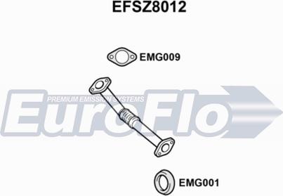 EuroFlo EFSZ8012 - Труба выхлопного газа autosila-amz.com