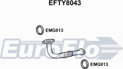 EuroFlo EFTY8043 - Труба выхлопного газа autosila-amz.com