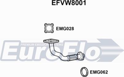 EuroFlo EFVW8001 - Труба выхлопного газа autosila-amz.com