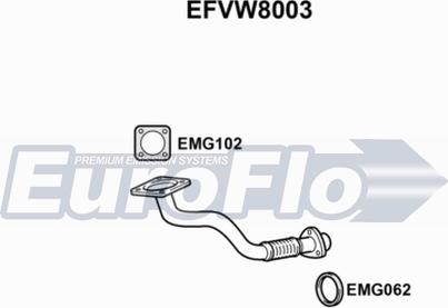 EuroFlo EFVW8003 - Труба выхлопного газа autosila-amz.com
