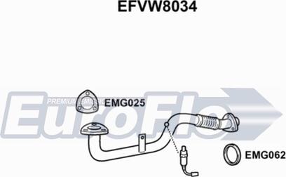 EuroFlo EFVW8034 - Труба выхлопного газа autosila-amz.com