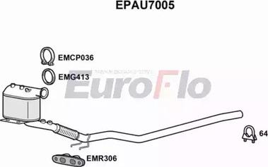 EuroFlo EPAU7005 - Сажевый / частичный фильтр, система выхлопа ОГ autosila-amz.com
