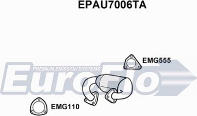 EuroFlo EPAU7006TA - Сажевый / частичный фильтр, система выхлопа ОГ autosila-amz.com