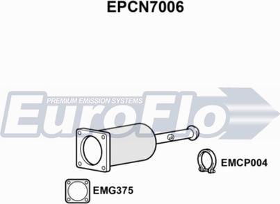 EuroFlo EPCN7006 - Сажевый / частичный фильтр, система выхлопа ОГ autosila-amz.com