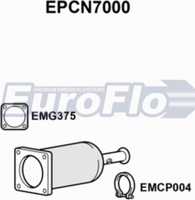 EuroFlo EPCN7000 - Сажевый / частичный фильтр, система выхлопа ОГ autosila-amz.com