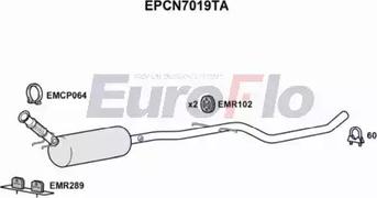 EuroFlo EPCN7019TA - Сажевый / частичный фильтр, система выхлопа ОГ autosila-amz.com