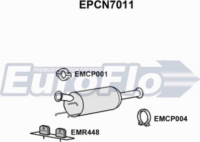 EuroFlo EPCN7011 - Сажевый / частичный фильтр, система выхлопа ОГ autosila-amz.com